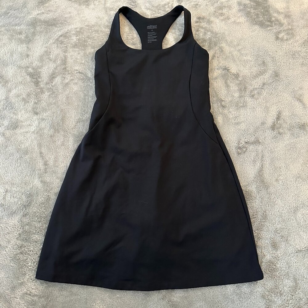 Girlfriend Collective Black Athletic Tank Tennis Dress Shorts Women's XS - Picture 1 of 6